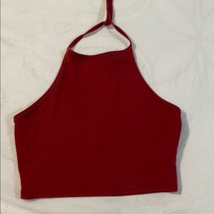 Tie Halter Crop Top